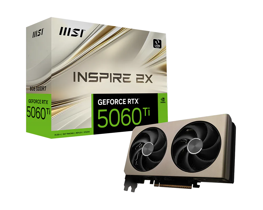 MSI GeForce RTX 5060 Ti 8G INSPIRE 2X